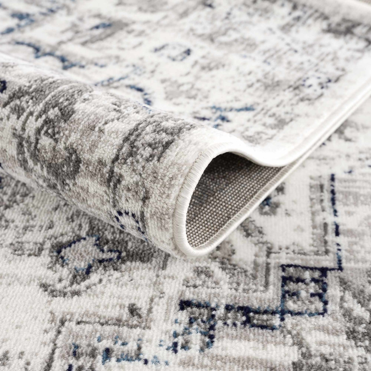Buenaventura Cream & Navy Area Rug - Clearance