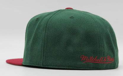 Mitchell & Ness Men's NBA Team 2 Tone 2.0 Fitted Hwc Supersonics Fitted Caps