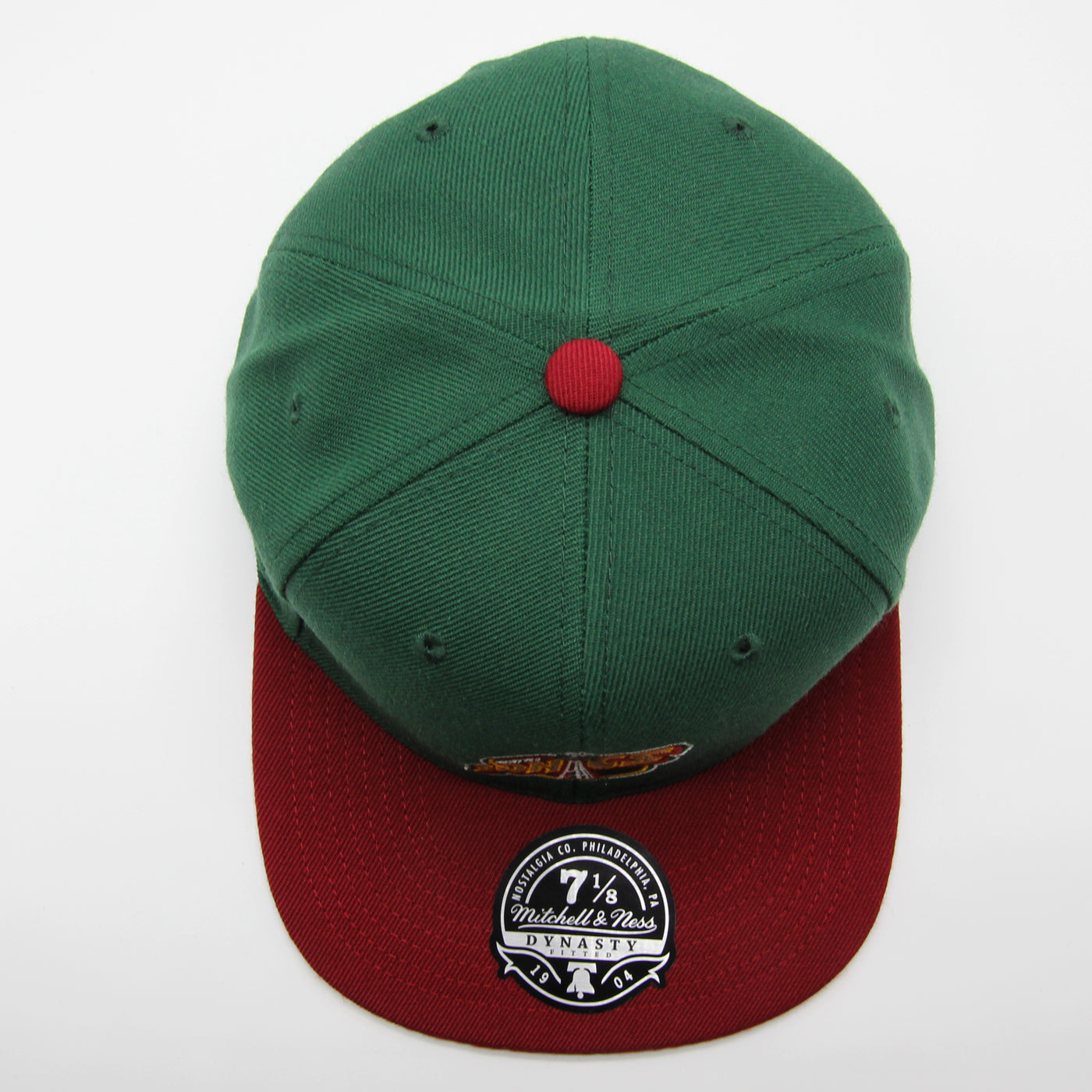 Mitchell & Ness Men's NBA Team 2 Tone 2.0 Fitted Hwc Supersonics Fitted Caps