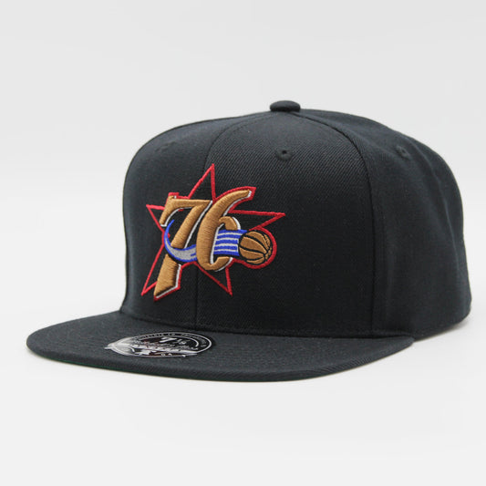Mitchell & Ness Men's NBA Team Ground 2.0 Fitted Hwc 76Ers Fitted Caps