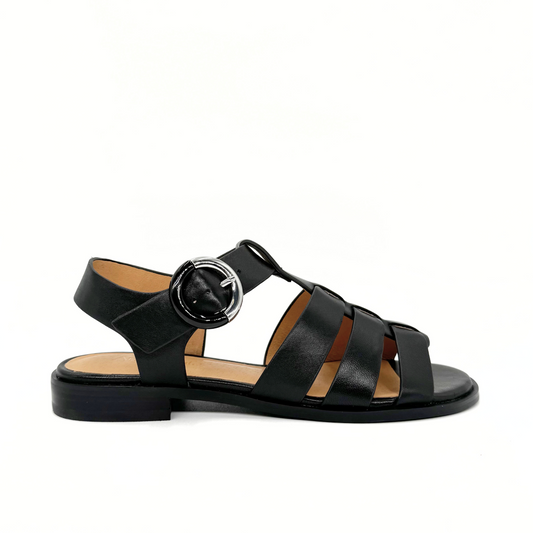 Monaca Fisherman Sandals - Black