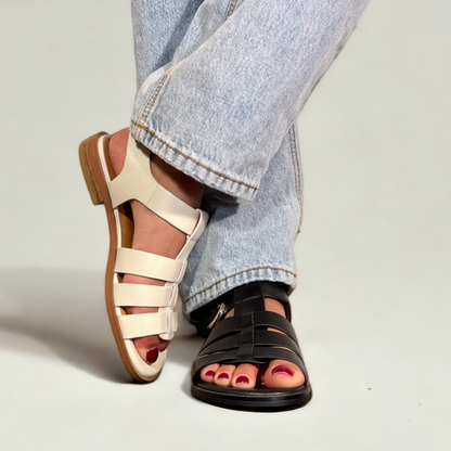 Monaca Fisherman Sandals - Black