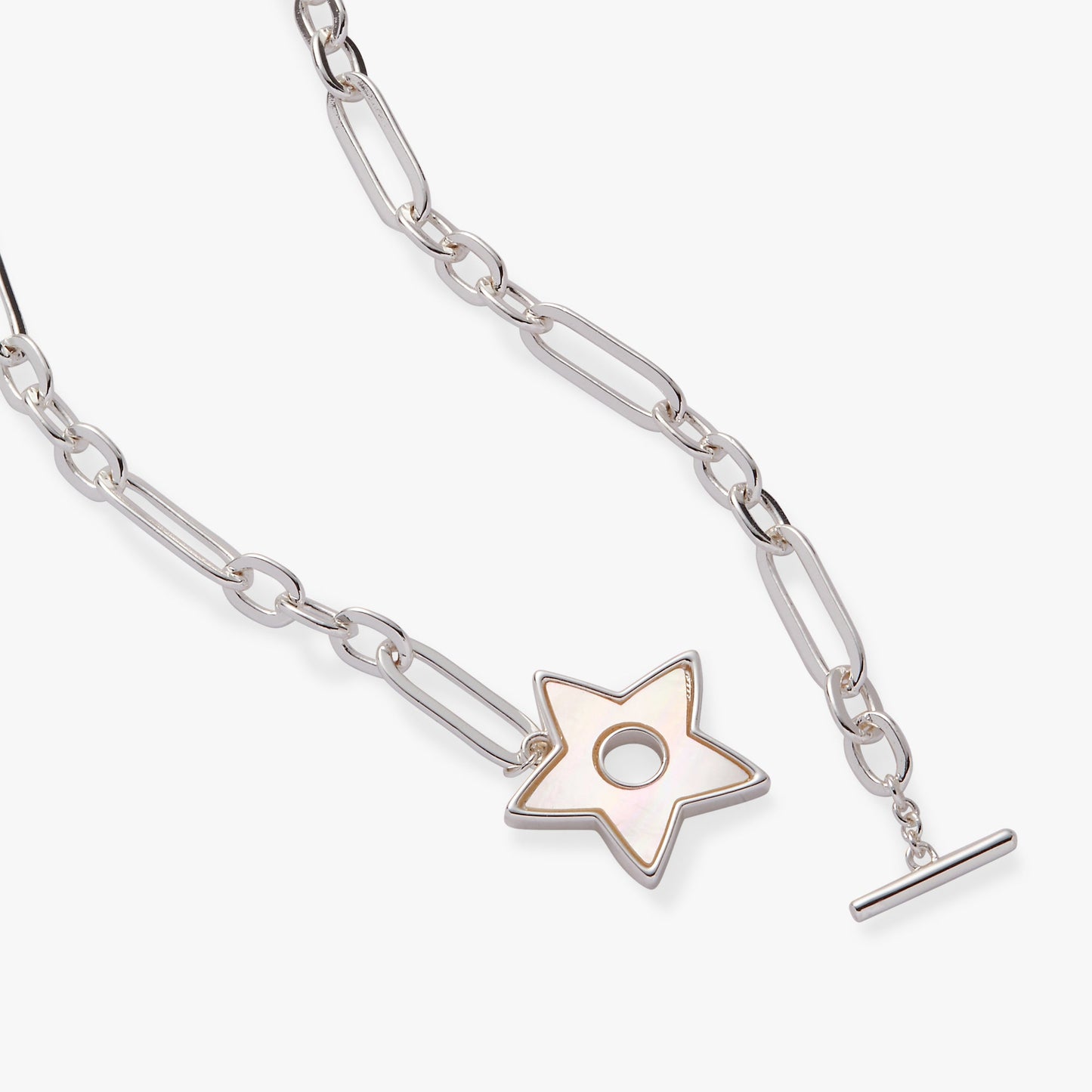 Star Mother of Pearl Toggle Necklace