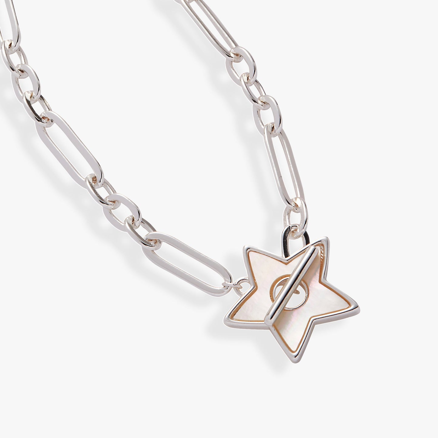 Star Mother of Pearl Toggle Necklace