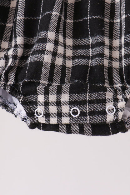 Black & White Plaid Bubble