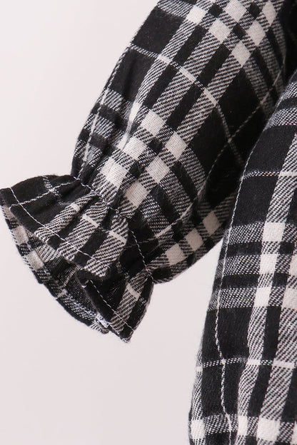 Black & White Plaid Bubble