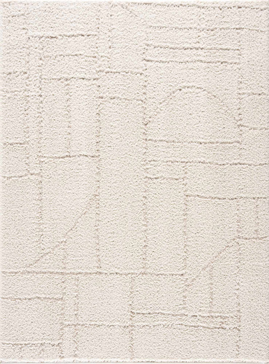 Andia Plush Grid Rug - Clearance