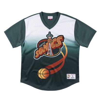 Mitchell & Ness Men's NBA Game Winning Shot Mesh V-Neck Seattle Supersonics