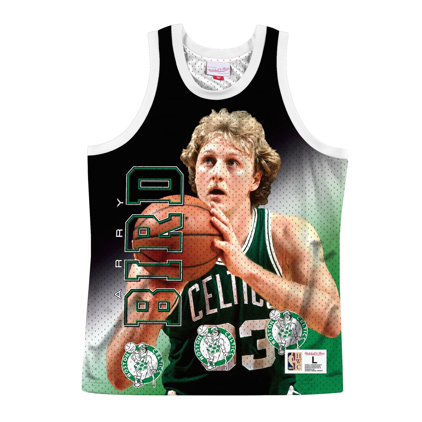 Mitchell & Ness Men's NBA Behind The Back Tank Boston Celtics Larry Bird