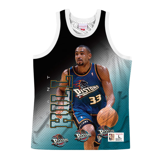 Mitchell & Ness Men's NBA Behind The Back Tank Detroit Pistons Grant Hill