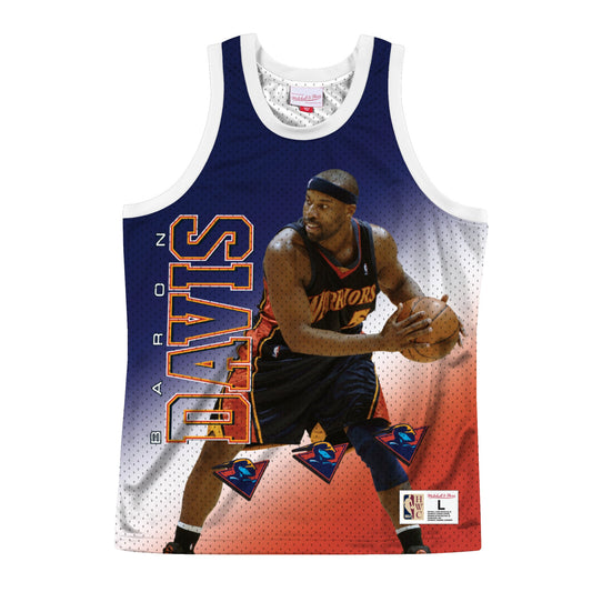 Mitchell & Ness Men's NBA Behind The Back Tank Golden State Warriors Baron Davis