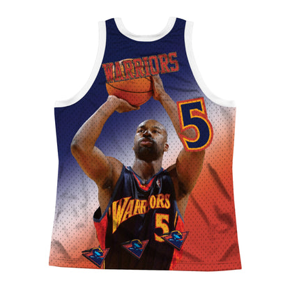 Mitchell & Ness Men's NBA Behind The Back Tank Golden State Warriors Baron Davis