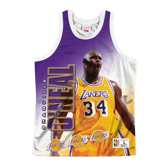 Mitchell & Ness Men's NBA Behind The Back Tank Los Angeles Lakers Shaq