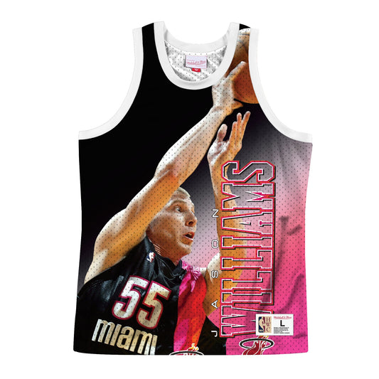 Mitchell & Ness Men's NBA Behind The Back Tank Miami Heat Jason Williams