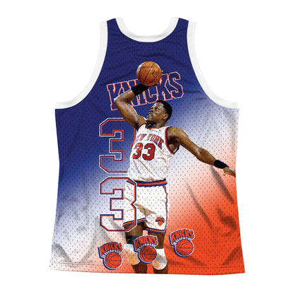 Mitchell & Ness Men's NBA Behind The Back Tank New York Knicks Patrick Ewing