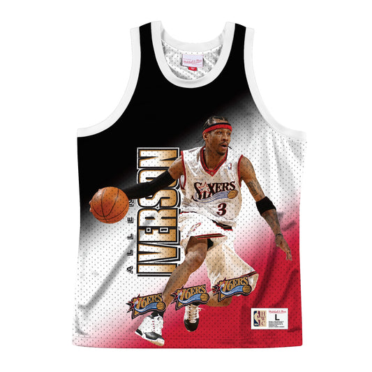 Mitchell & Ness Men's NBA Behind The Back Tank Philadelphia 76Ers Allen Iverson