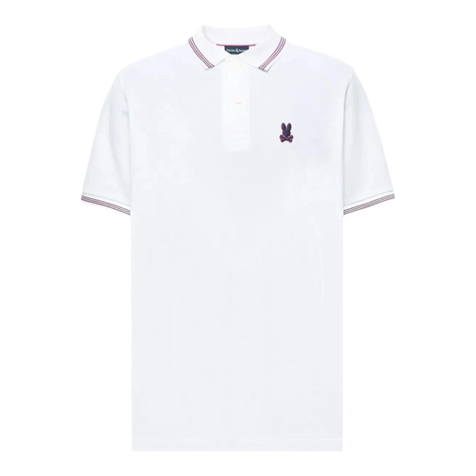 Psycho Bunny Andre Pique Men's Polo — White