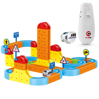 Contixo MT5 147-Piece Gear Track Train Set With Handheld Remote
