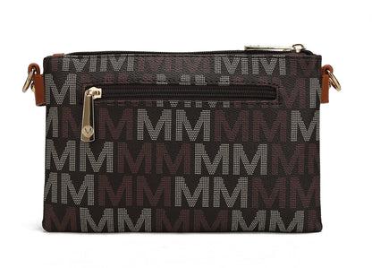 MKF Collection Women's Ishani Signature Crossbody Bag