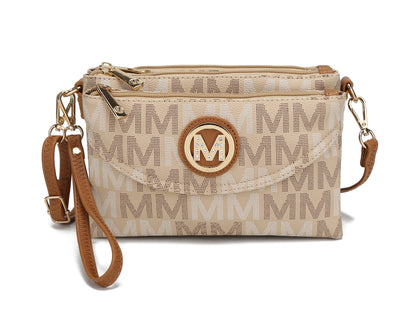 MKF Collection Women's Ishani Signature Crossbody Bag