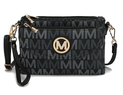 MKF Collection Women's Ishani Signature Crossbody Bag