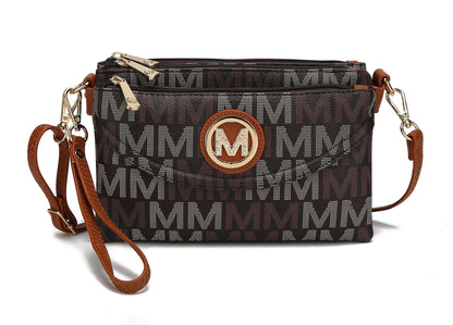 MKF Collection Women's Ishani Signature Crossbody Bag