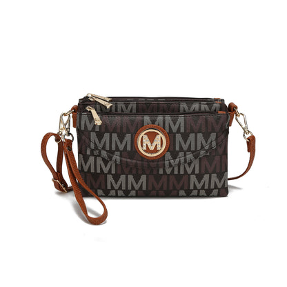 MKF Collection Women's Ishani Signature Crossbody Bag