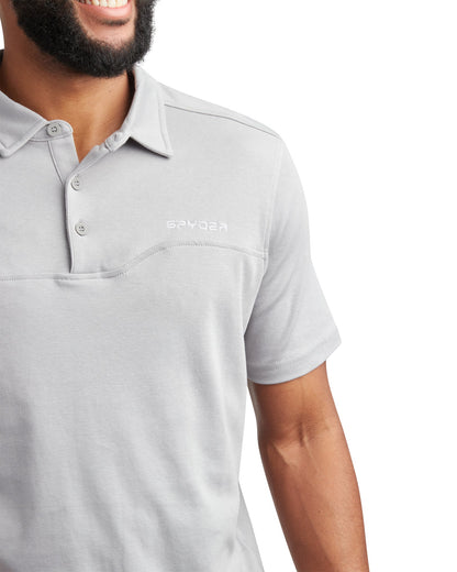 Spyder Men's Short Sleeve Interlock - Pewter