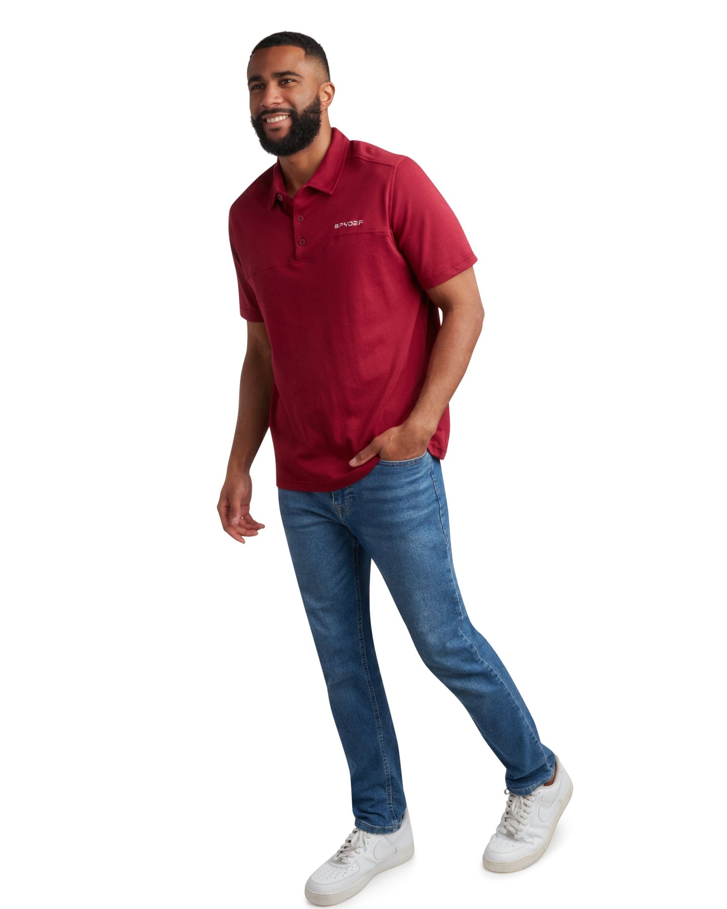 Spyder Men's Short Sleeve Interlock - Redwood