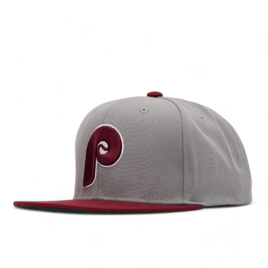 Men's Mitchell & Ness MLB Away Snapback Coop Phillies - Grey