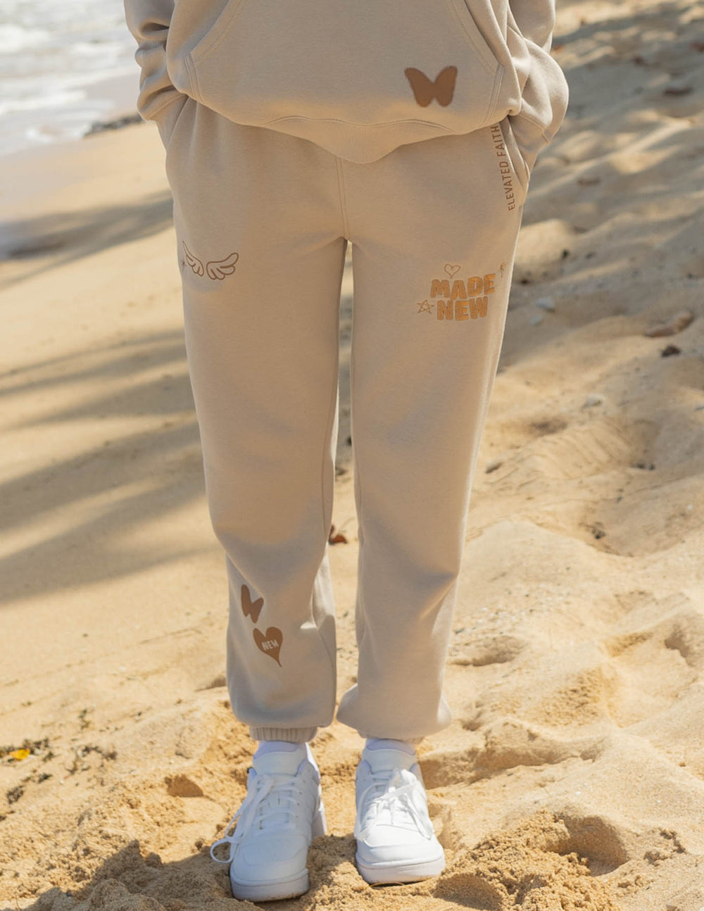 Elevated Faith Made New Cream Unisex Sweatpant