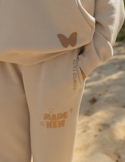 Elevated Faith Made New Cream Unisex Sweatpant