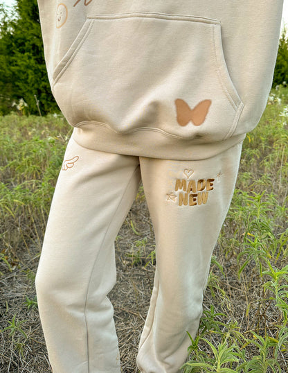 Elevated Faith Made New Cream Unisex Sweatpant