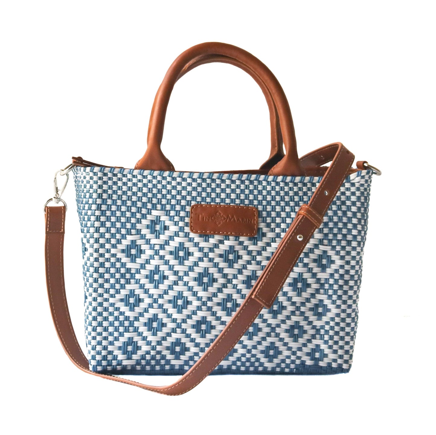 Marine Small Woven Crossbody Bag