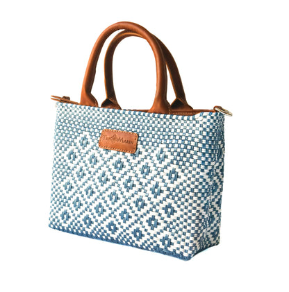 Marine Small Woven Crossbody Bag