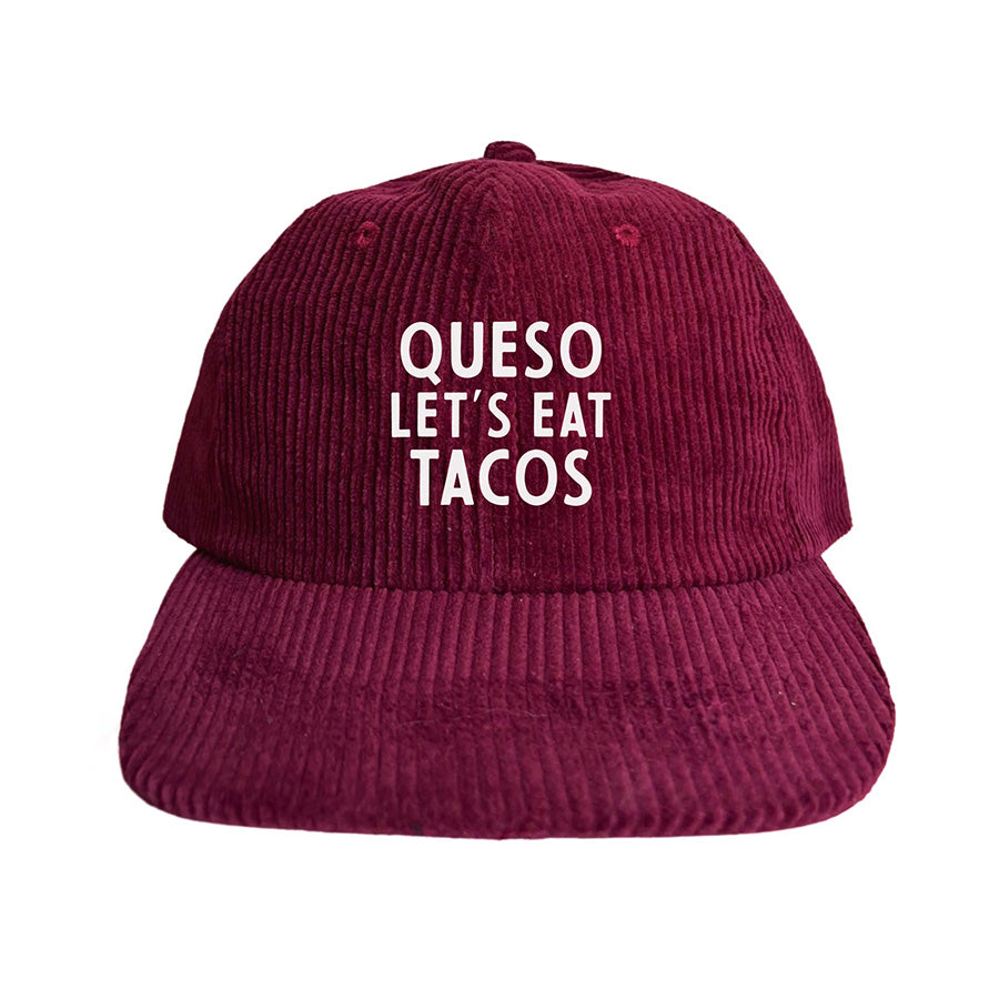 Frankie Jean Queso Let's Eat Tacos Corduroy Cap