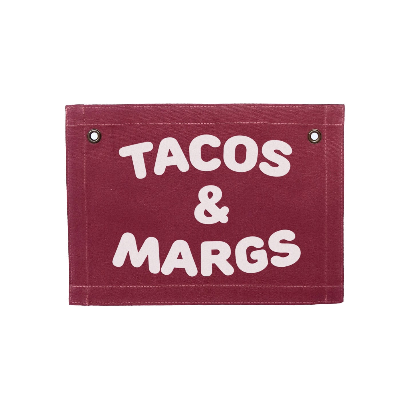 Frankie Jean Tacos & Margs Small Canvas Flag