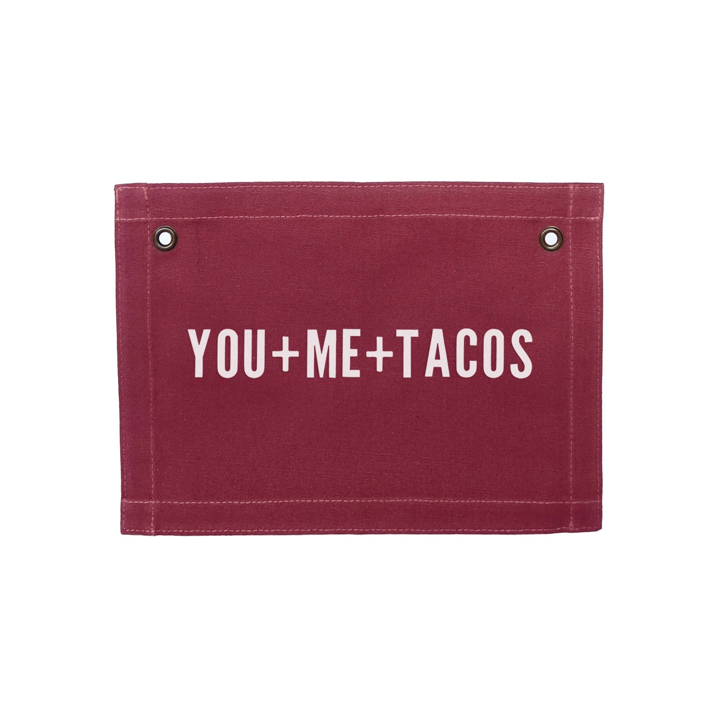 Frankie Jean You+Me+Tacos Small Canvas Flag