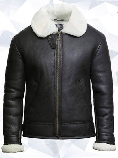 Men’s Aviator RAF B3 Shearling Sheepskin Flying Bomber Jacket