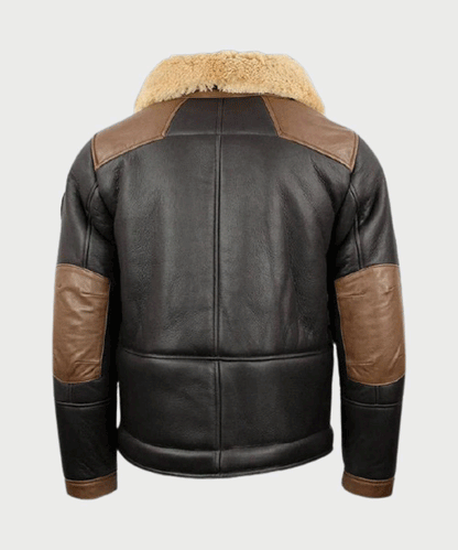 Men’s Shearling Black B3 Bomber Jacket