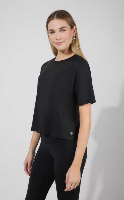 2 Pack Super Soft Deluxe Boxy Cropped Tee