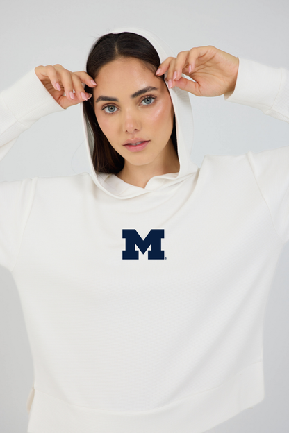 Relaxed Fit Waffle Hoodie Michigan