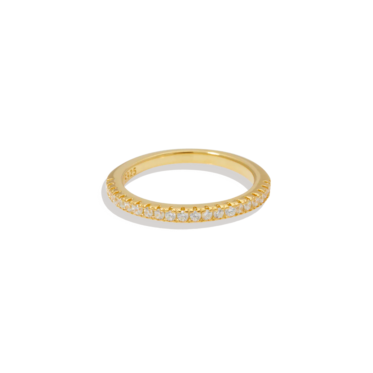 Mint & Lily Micro Pavé Eternity Stacking Ring