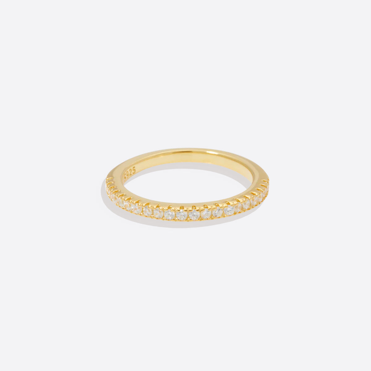 Mint & Lily Micro Pavé Eternity Stacking Ring