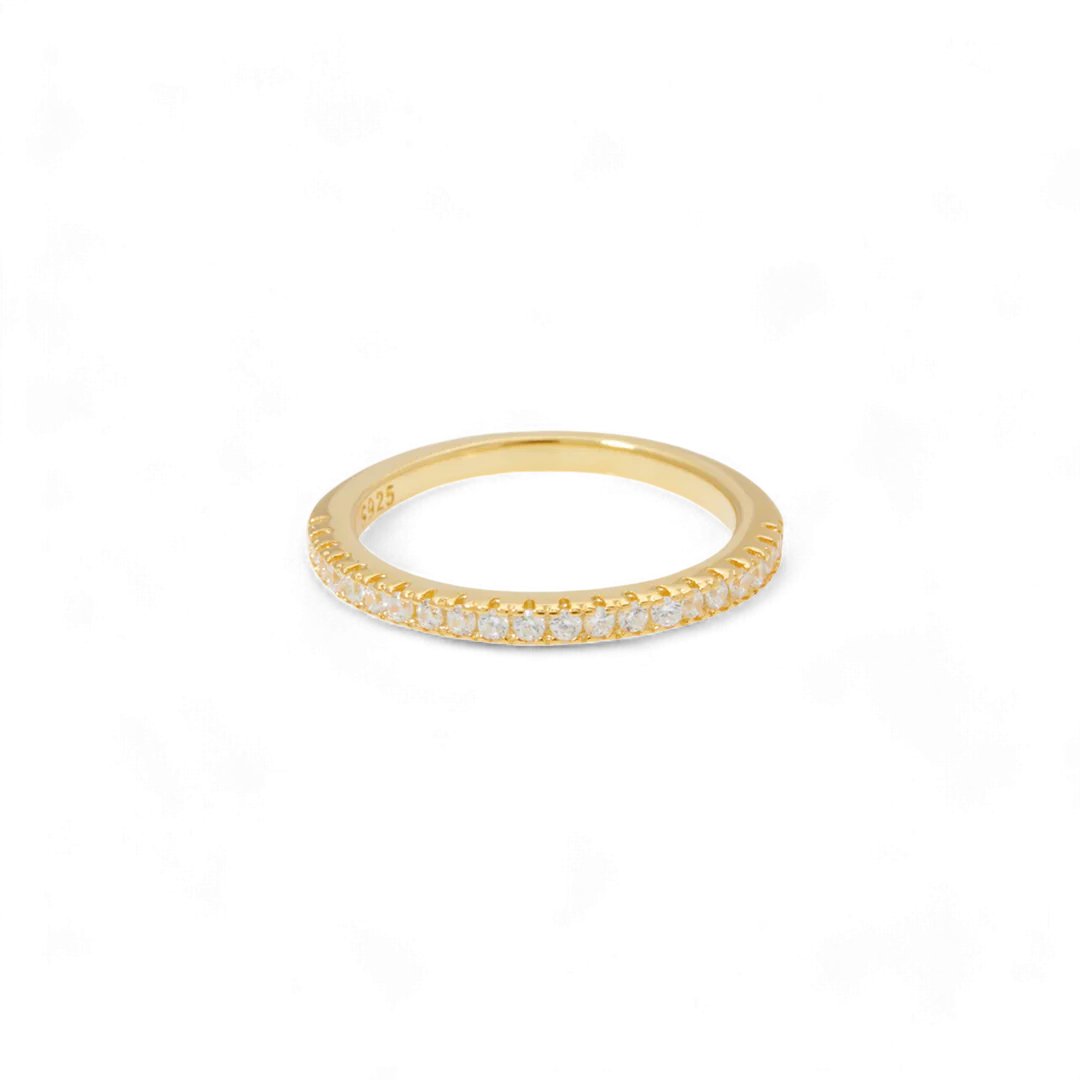 Mint & Lily Micro Pavé Eternity Stacking Ring