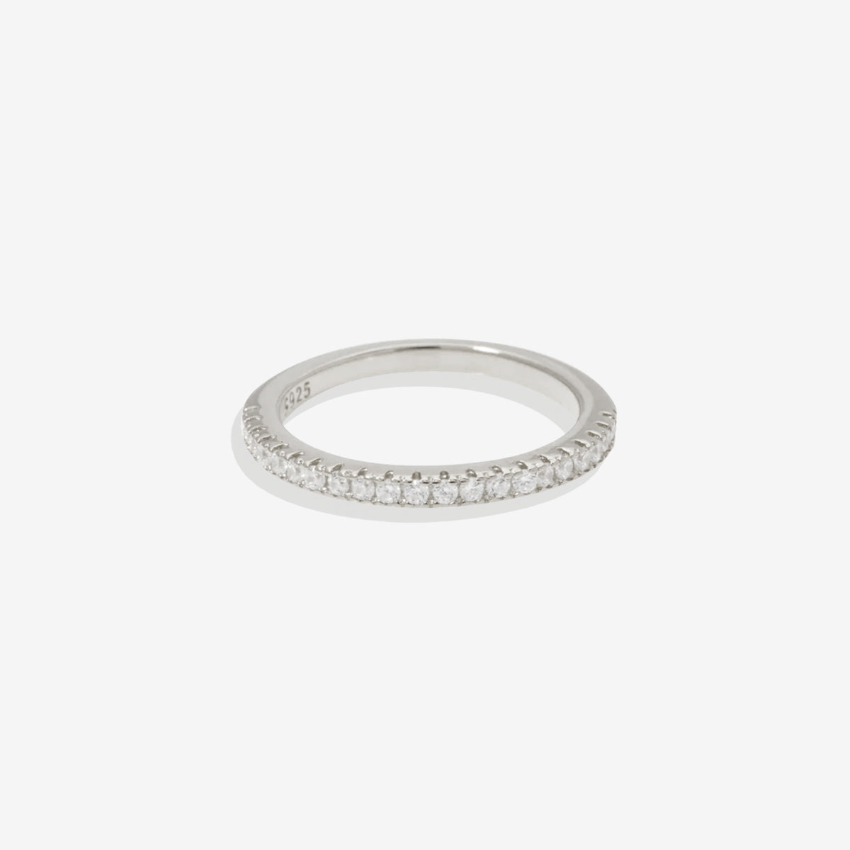 Mint & Lily Micro Pavé Eternity Stacking Ring