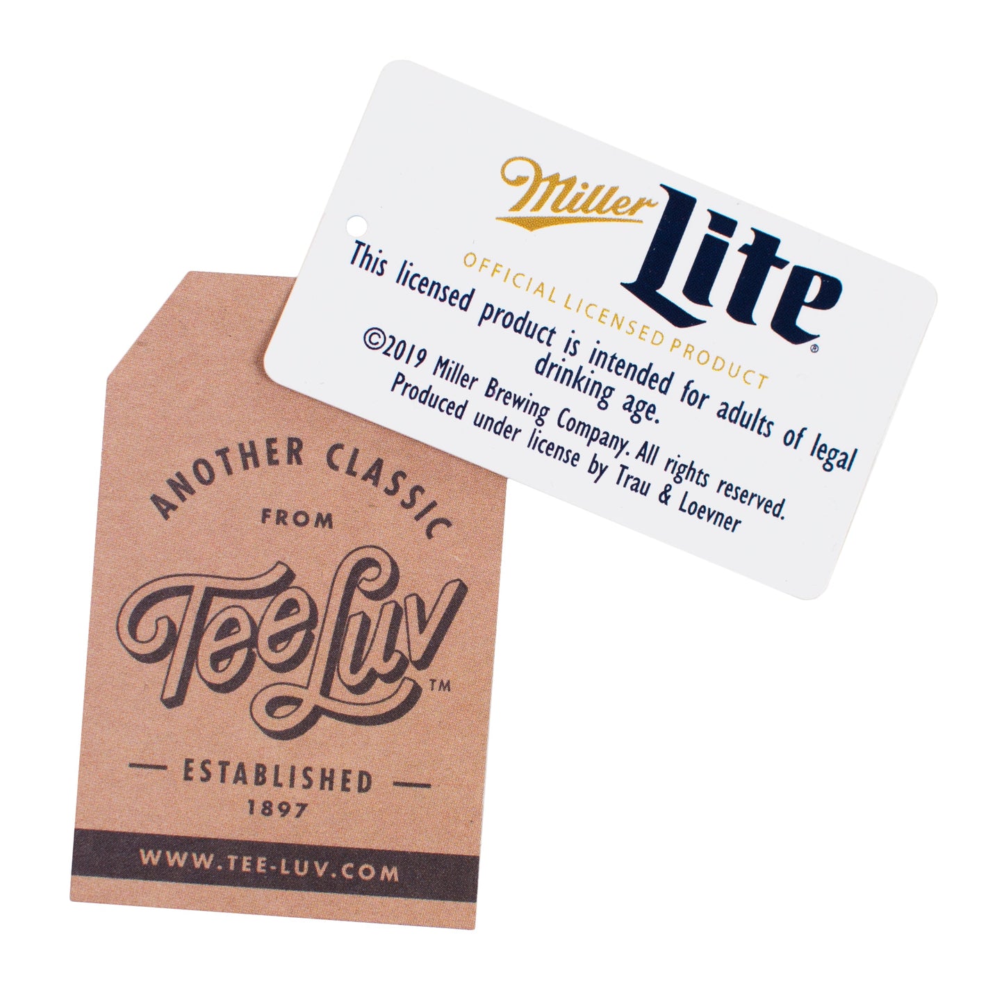 Miller Lite Distressed Logo T-Shirt - Gray
