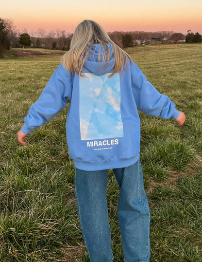 Elevated Faith Miracles Blue Unisex Hoodie