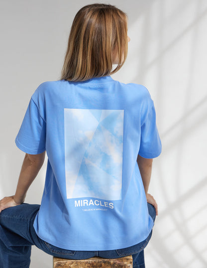 Elevated Faith Miracles Blue Unisex Tee
