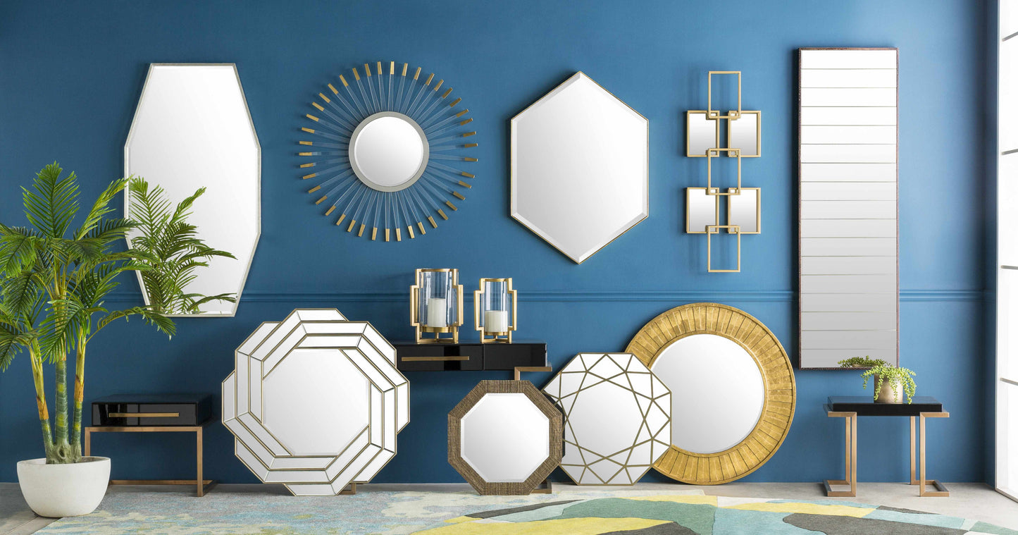 Picher Brass Geometric Gold Decorative Accent - Clearance